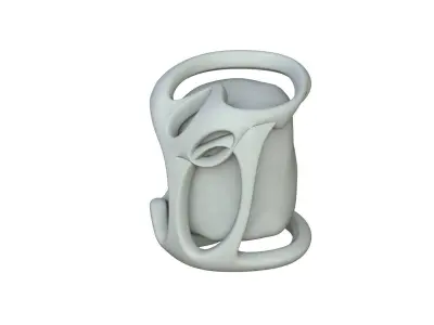 SciFi Shape Object Low Poly  Low-poly 3D model