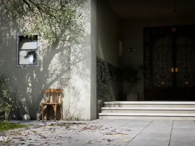 Building Gate 3D Model Pack