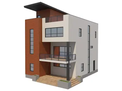 Contemporary House 3 3D model