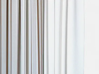 Curtains 88 Curtains with Tulle Spradling FAILLE and SKYLINE 3D model