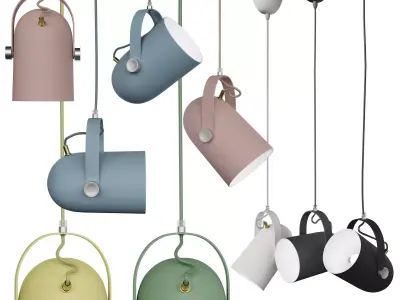 Modern Nordic Angled Drop Light by Ganeep 3D model