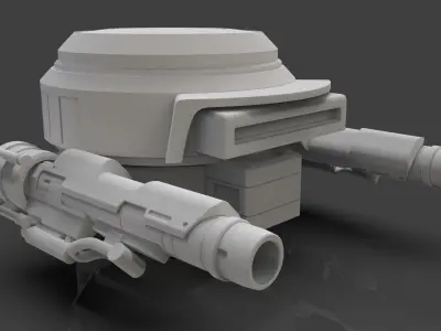 Sci-Fi Drone - 1 - Untextured 3D model