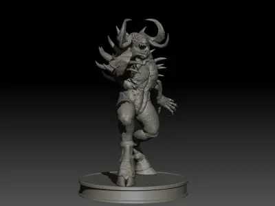 DemonBoss5 High Poly for 3d Print 3D print model