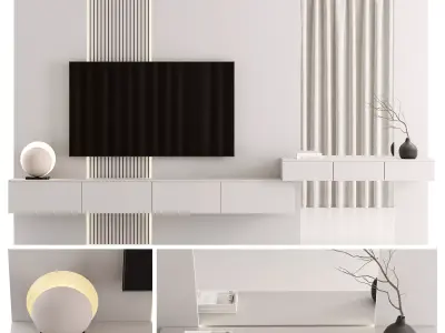 Bedroom Furniture Composition 15 3D model