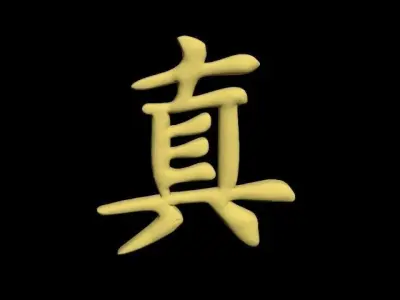 chinese luck charm - truth symbol 3D print model