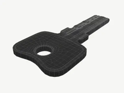 computer key 3D model