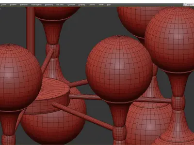  ASTORIA CHANDELIER Low-poly 3D model