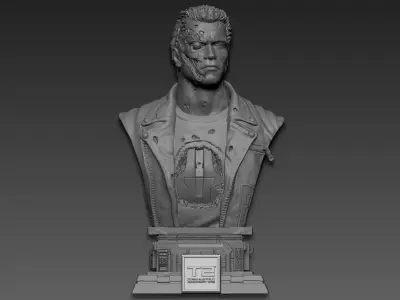 Terminator 2 Bust 3D print model
