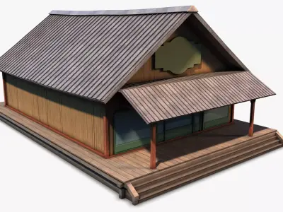 Shop 02 Low-poly 3D model