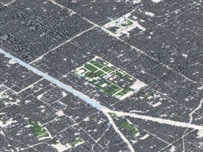 Kyoto City Japan 3D model