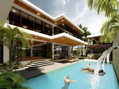 3D LUXURY RESORT 3D print model