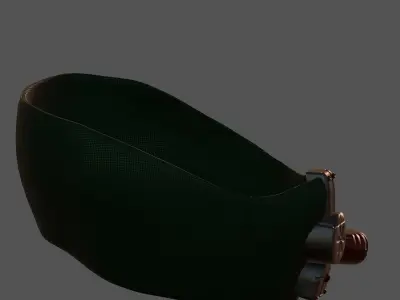 Gas mask helmet 3d model scifi Low-poly  Low-poly 3D model