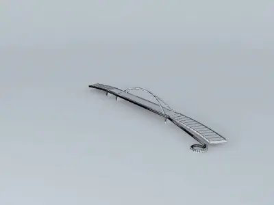 Apollo Bridge, Bratislava Free 3D model
