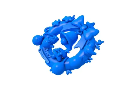 Cute Merry Christmas - Christmas -  Merry Christmas Ornament  3D print model