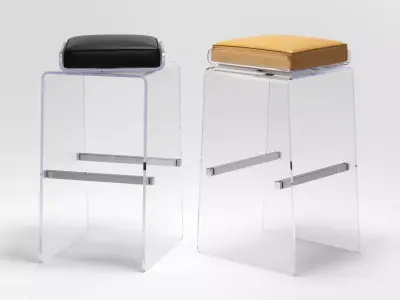 Waterfall Barstool 3D model