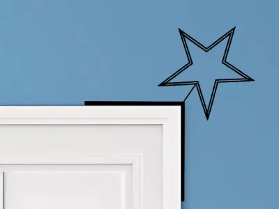 Star Door Corner Decor 3D print model buy