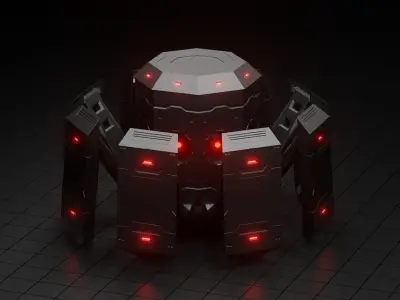 Octobot - scifi 3D model