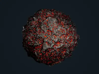 25 Lava Ground Terrain Seamless PBR Texture Pack Texture