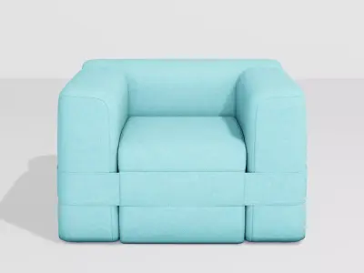  Noobist - Chair - cashabat Low-poly 3D model