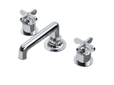 Waterworks Henry Faucet with Cross Handles 3D model