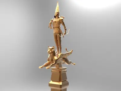 Independence Monument from Almaty Kazakhstan 3D model