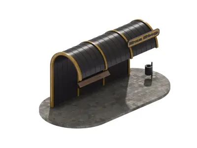 Bus Stop 1 3D model
