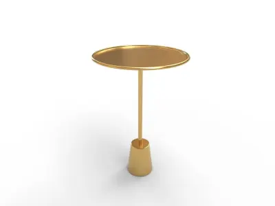 Patson Tray Top Pedestal End Table 3D model