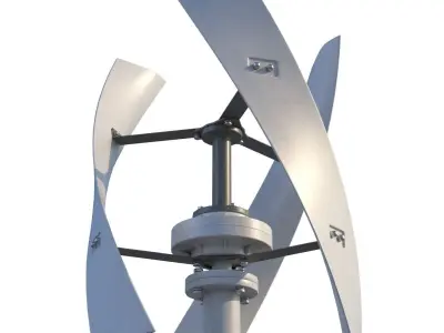 Vertical wind turbines 3D model
