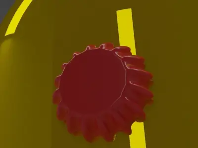 Table Lamp -  color - Black-Gold 3D model