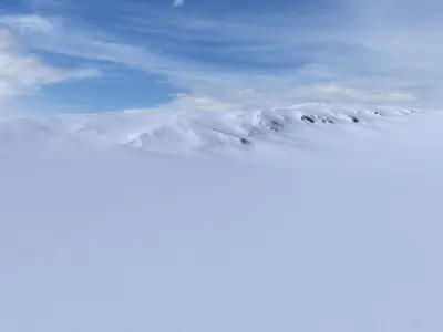 Snow Mountain 05 Low-poly 3D model