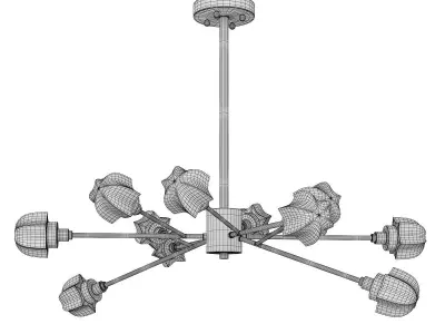 ORION chandelier Low-poly 3D model