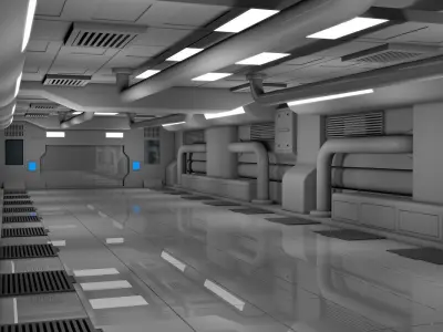 Sci Fi Interior 3D model