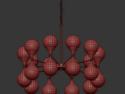Tairon tarron chandelier 3D model