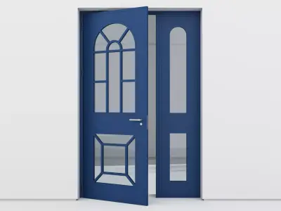 Aluminium door 364 3D model