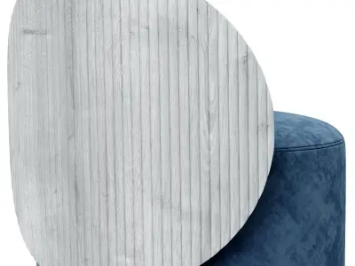 HEGE Pouf rond By Shake 3D model