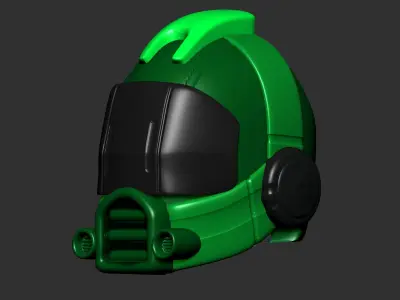 helmet high poly sculpt 3d printable  3D model 112