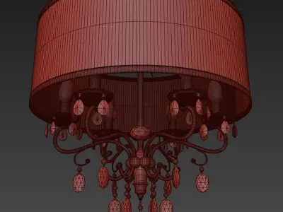 Hawkins 6-Light Chandelier 3D model
