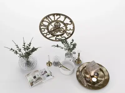 Collection of Decorative Hosewares 3D model