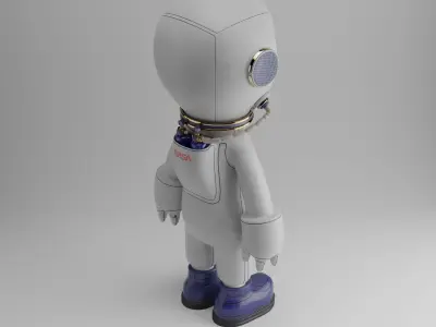 Fantasy spaceman 3D model