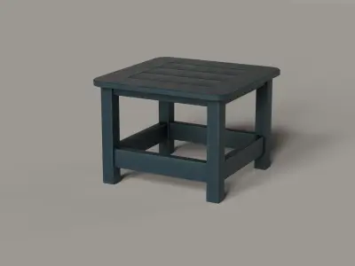 Harbour Square Slat End Table POLYWOOD 7 COLORS Low-poly 3D model