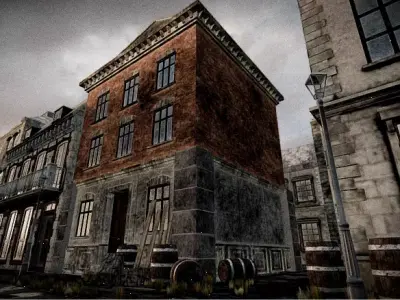 Abandoned City Street 3D model