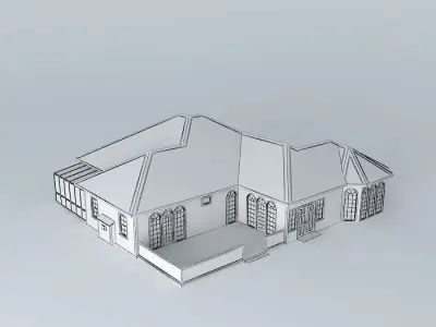 Eclectic Ranch House Free 3D model