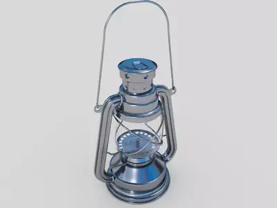 Old Oil Lantern  3D model