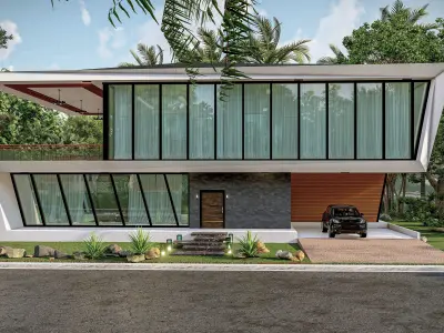 New Modern Villa -2- 3D model 3D model