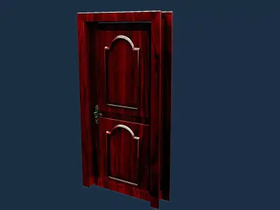 the door wooden 3D model purchase