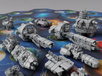 Twilight Imperium - The Nomad - print models 3D print model 3D print model