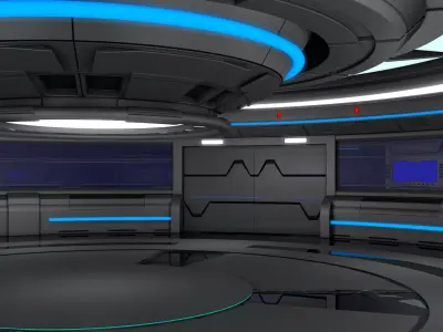 Sci Fi Interior Room 3D model