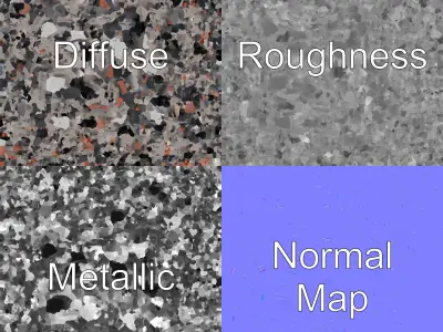 Partially Destroyed Office Tower model pack Low-poly 3D model