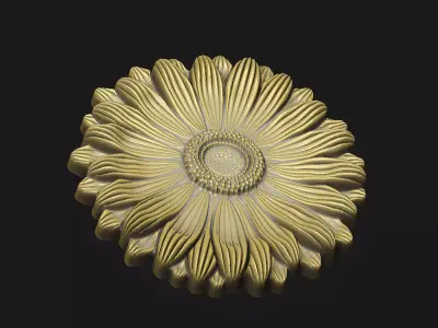 motif daisy decor organic geometric funiture classical cnc 3D print model