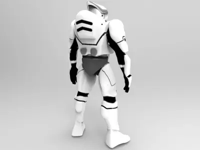 Robot K99 Low-poly 3D model
